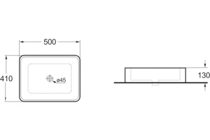 Раковина Vincea VBS-105MG матовая серая - 2