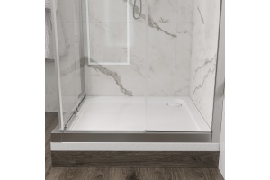 Душевой уголок STWORKI Дублин 90x90 см профиль хром матовый, прозрачное стекло, квадратный - 3