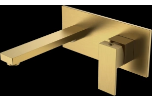 Смеситель для раковины Boheme Qubic бронза матовый