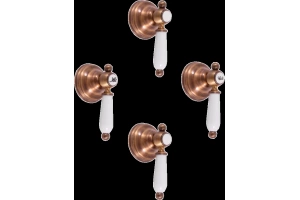 Смеситель для ванны с душем Rav Slezak Morava retro бронза