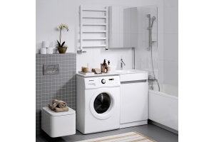 Тумба с раковиной Aqwella Forma 115, бельевая корзина справа - 2