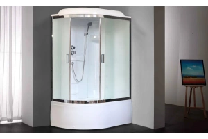 Душевая кабина Royal Bath BK 120x80 R профиль хром стекло матовое - 2