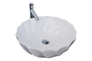 Раковина накладная CeramaLux N 45 см белый (9073)