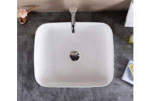 Раковина накладная CeramaLux N 50.5 см белый (78104) - 2