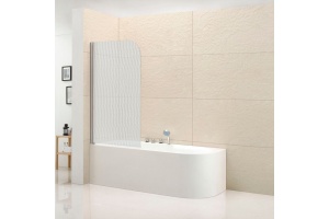 Шторка на ванну Cezares ECO-O-V-1-80/140-P-Cr-L стекло punto