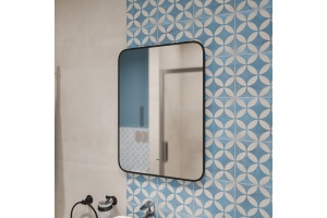 Зеркало DIWO Кострома 50 черное, с подсветкой, прямоугольное, настенное - 2