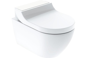 Унитаз подвесной Geberit AquaClean Tuma Comfort 146.294.SI.1 вставка белое стекло