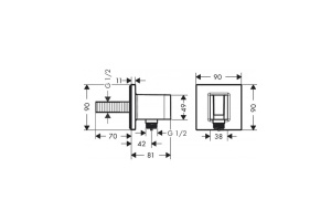 Шланговое подключение Hansgrohe FixFit E белый матовый - 2