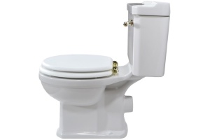 Унитаз напольный Magliezza Retro с боковой ручкой, цвет золото - 3