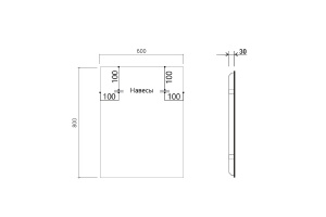 Зеркало Vincea 60х80 черное с подсветкой - 3
