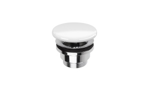 SIMAS Донный клапан, клик-клак, с керамической крышкой, цвет белый глянцевый