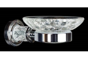 Мыльница настенная Boheme Murano crystal хром
