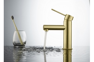 Смеситель для раковины Timo Saona (2361/17F) золото матовое - 3