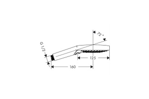 Душевая лейка Hansgrohe  12.5 см (26531400) - 2