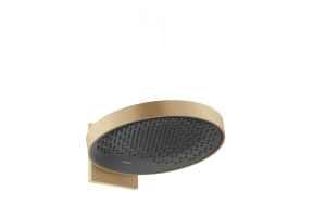 Верхний душ Hansgrohe Rainfinity 360 1jet с настенным креплением, шлифованная бронза 26230140
