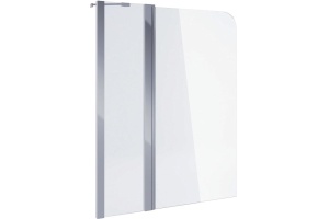 Шторка на ванну Excellent Серия 900 100х145 профиль хром стекло прозрачное - 3