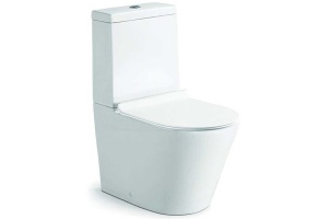 Чаша для напольного унитаза Vincea Piatti белая с сиденьем микролифт без бачка