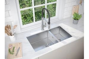 Мойка кухонная Paulmark Axel 78 брашированная сталь - 3