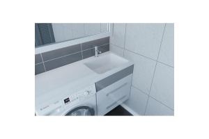 Раковина над стиральной машиной Stella Polar Kamilla 110 правая белый - 2