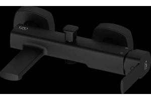 Смеситель для ванны с душем GPD Pedra черный матовый