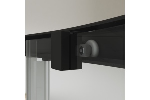 Душевой уголок STWORKI Карлстад DE019RC90110200BLK 110x90 см профиль черный матовый - 3