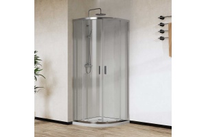 Душевой уголок Vincea City 80х80 профиль хром стекло прозрачное