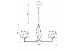 Подвесной светильник Vele Luce Si VL2191L06 - 2