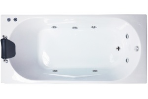Ванна акриловая Royal Bath Tudor Standart 160х70 с гидромассажем белый - 2