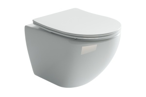 Комплект унитаза с инсталляцией Ceramica Nova Metropol белый с сиденьем микролифт и белой кнопкой - 2