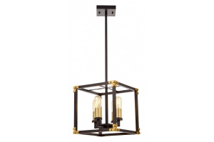 Люстра на штанге LUMINA DECO Waldorf LDP 1140-4 BK+MD