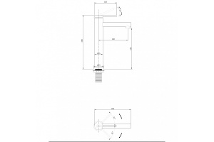Смеситель для раковины ABBER Emotion золото матовое (AF8811G) - 3