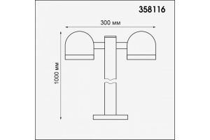 Уличный светодиодный светильник Novotech Street Galeati 358116 - 3