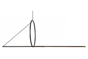 Подвесной светильник iLedex Zoom 8075P/S-18W-3000K MBK-WH