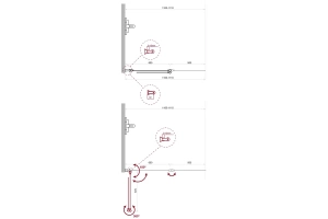 Шторка на ванну BelBagno Uno 110х150 профиль хром стекло прозрачное - 3