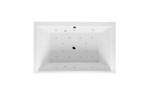 Ванна акриловая Excellent Crown Lux Relax 190х120 с гидромассажем белый - хром