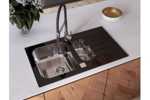 Мойка кухонная Alveus Glassix 20 черная - 2