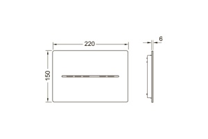 TECEsolid. Панель смыва бесконтактная, 12 В, шлифованная нержавеющая сталь с покрытием против отпечатков пальцев - 2
