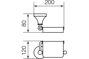 Держатель туалетной бумаги Veragio Gialetta VR.GIL-6481.CR c крышкой - 3
