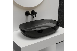 Раковина накладная ABBER Kristall 60 черный (AT2805Onyx)