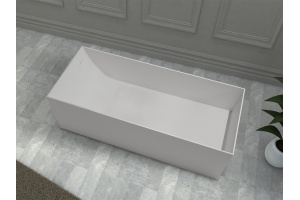Ванна из искусственного камня ABBER Stein AS9640-1.5 белая матовая - 2