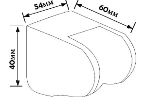 Настенный держатель Orange O-Shower OWB-A-B черный - 2