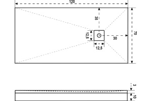 Поддон для душа Good Door Essentia 120х70, с сифоном, белый - 3