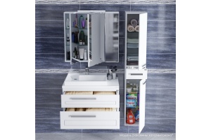 Тумба для комплекта СанТа Нептун 80 подвесная - 3