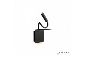 Бра с полкой iLedex Support 7031C BK - 2