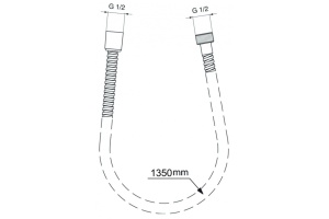 Душевой шланг Ideal Standard Ultraflex 135 хром (BG135AA) - 2