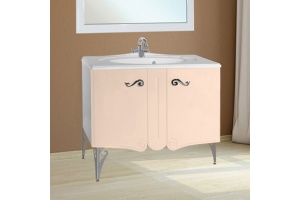 Тумба с раковиной Bellezza Эстель 90 бежевая