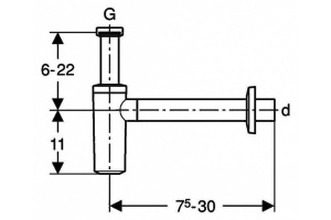 Сифон для раковины Geberit 151.034.21.1 - 2
