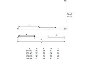 Душевой уголок Veconi Rovigo 110х70, хром (RV031-11070-01-C5) - 2
