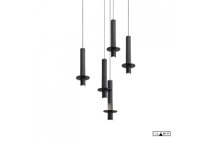 Подвесной светильник iLamp Lofty 10704P/1-D150 BK-GR
