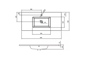 Столешница Armadi Art Lucido глянцевый графит (852-080-GR) - 3